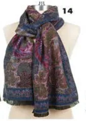 Rapti Fashions Cashmere Multi Color Scarf- PSC 14