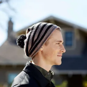 Red Heart Knit Skater Chic Hat