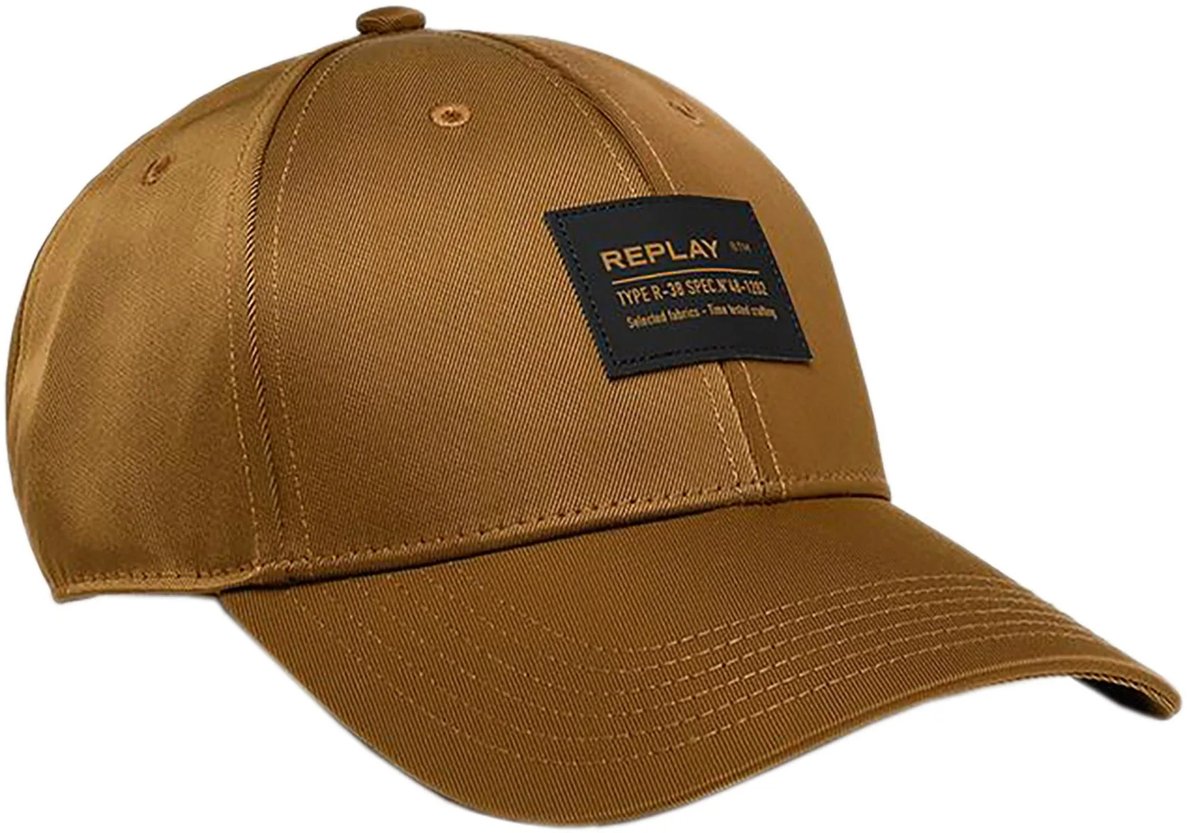 Replay Mens Baseball Cap Am4306.000 In Khaki Brown