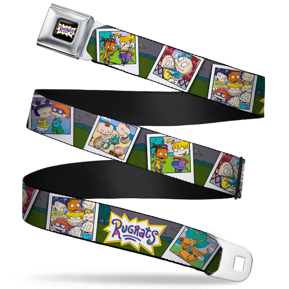 RUGRATS Logo Full Color Seatbelt Belt - RUGRATS Character Snapshots Webbing