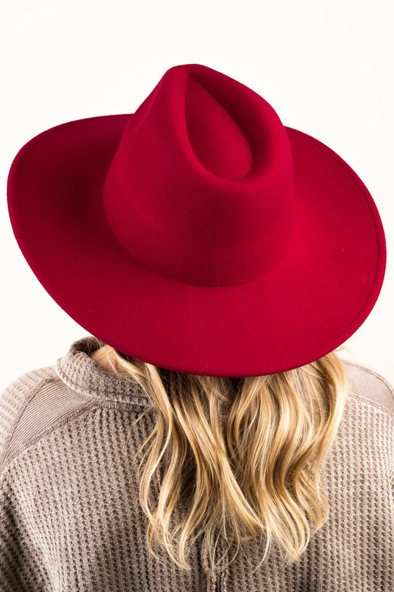 SALE! The Texanna Crimson Felt Hat