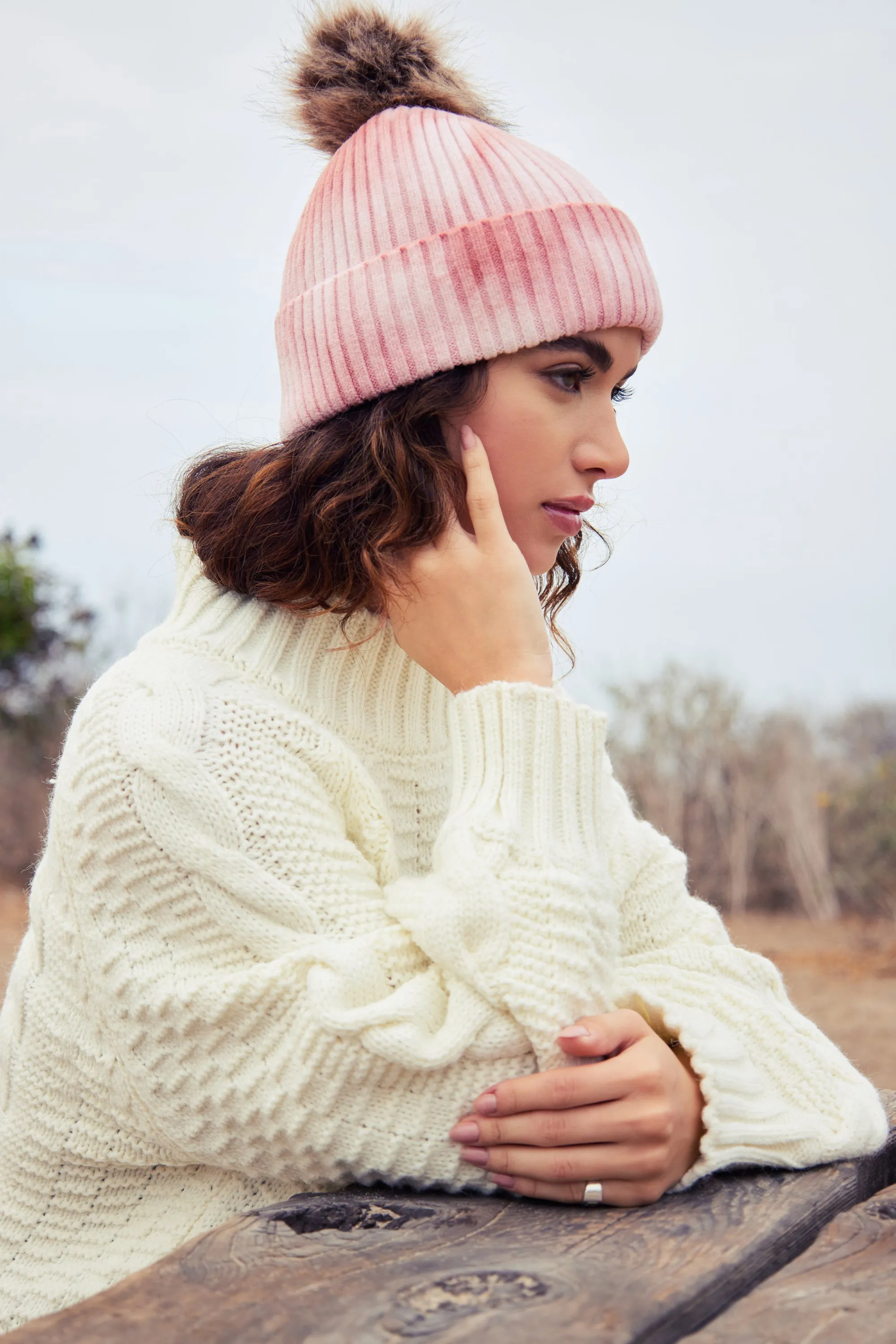 Tie Dye Hat - Blush