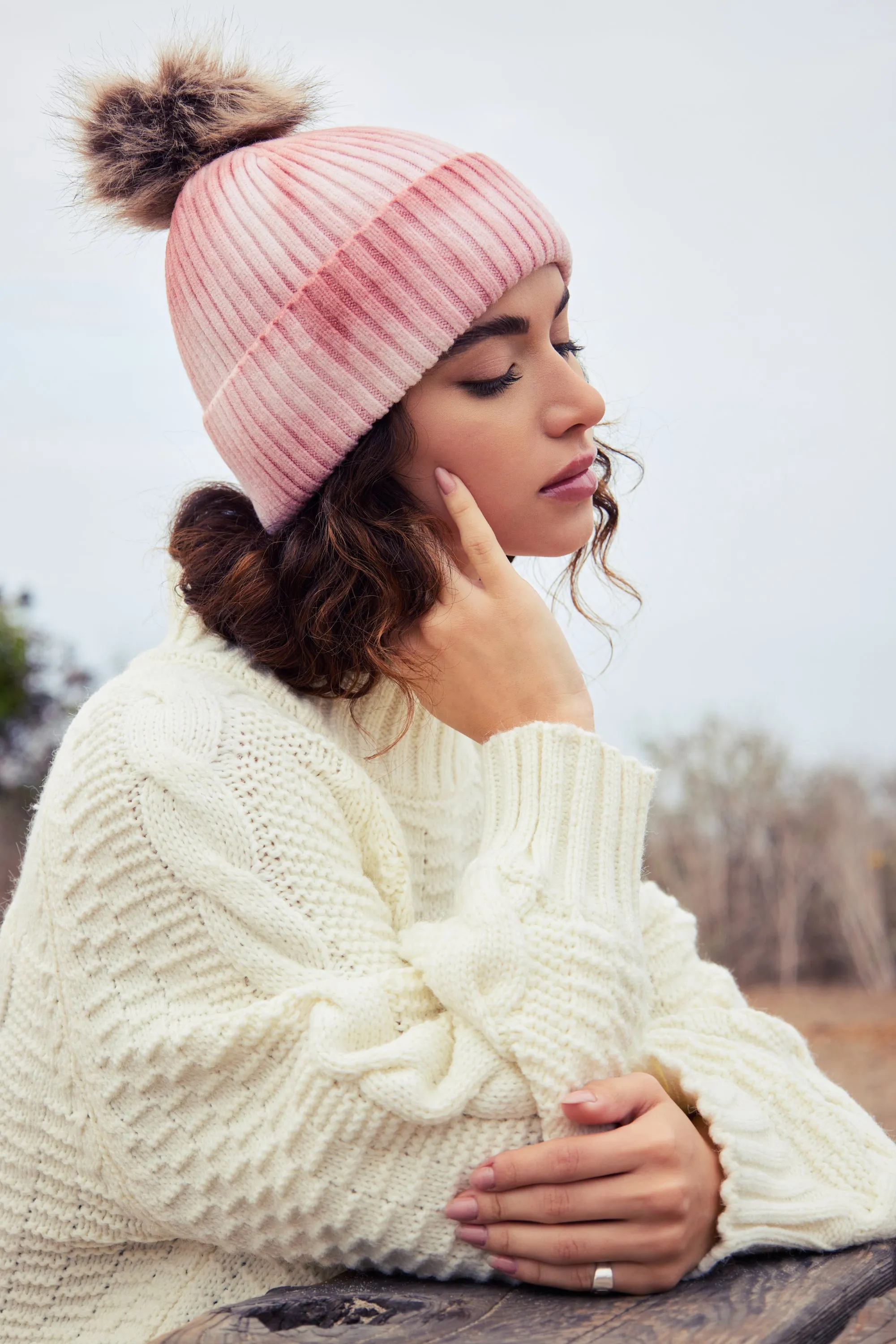 Tie Dye Hat - Blush