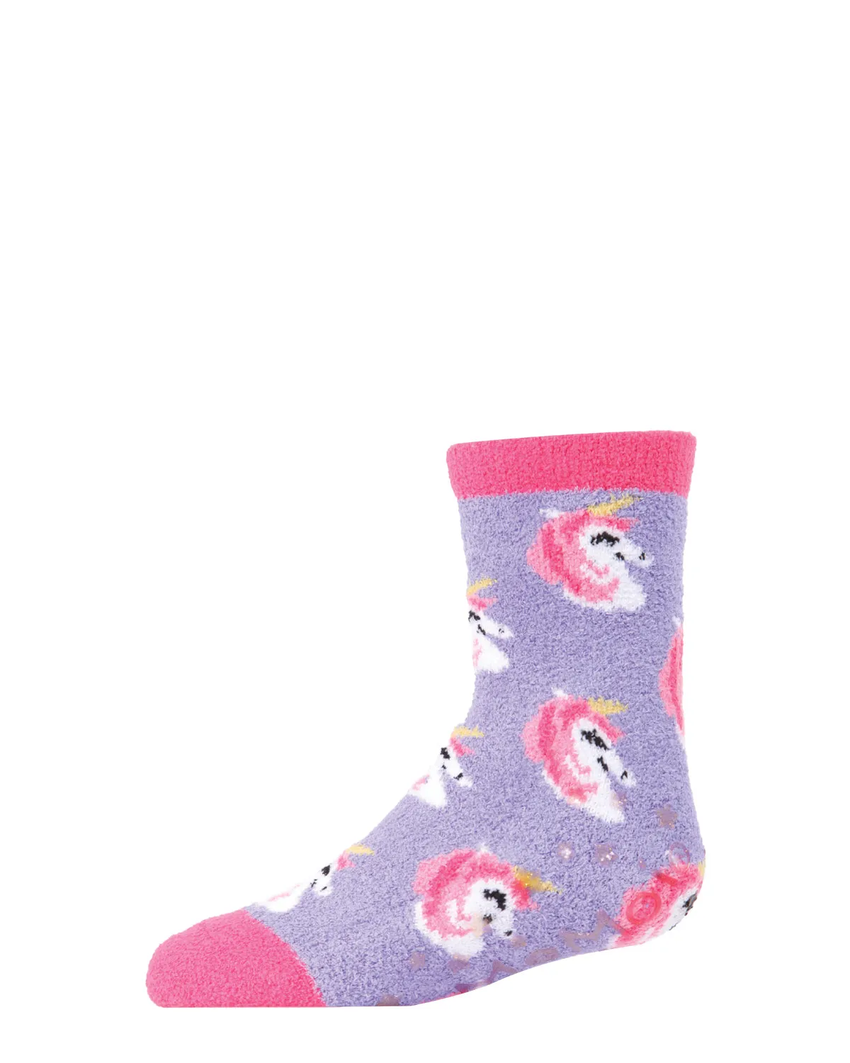 Unicorn Girls Fuzzy Non-Skid Socks 2-Pair