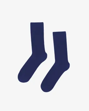 Women Classic Organic Sock - Marine Blue