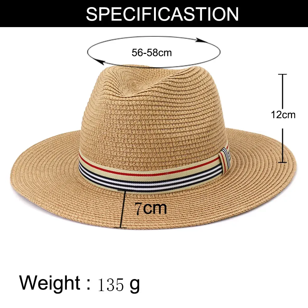 Women Wide Brim Sun Hats Panama Straw Hat