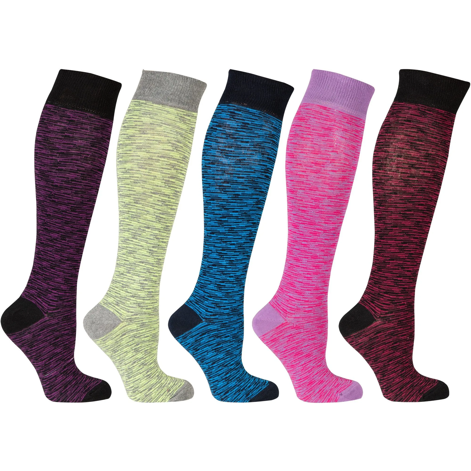 Women's Grizzled Knee High Socks Set